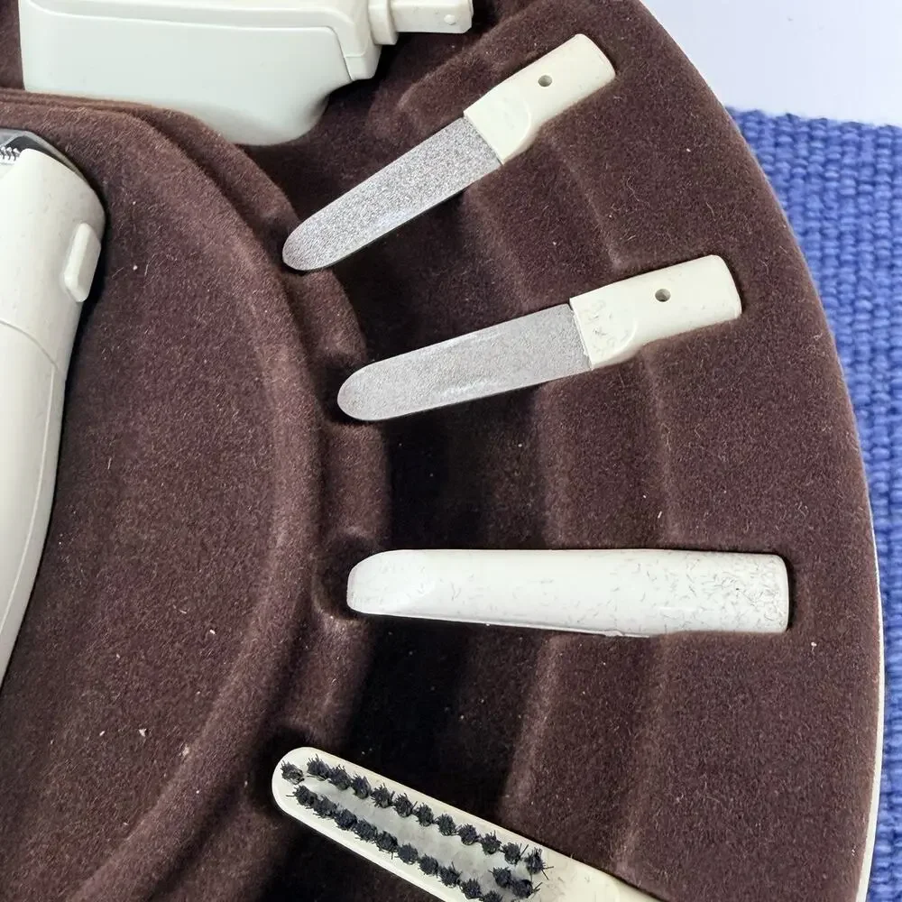 Lady Norelco Home Beauty Salon Shaver/Manicure/Massage/Trim Set Case Tested VTG